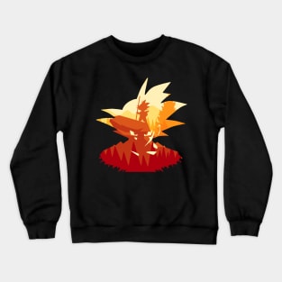 Beautiful Sunset Silhouette - The Son in the Red Forest Crewneck Sweatshirt